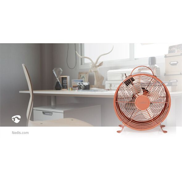Επιτραπέζιος ανεμιστήρας Nedis 20W ροζ