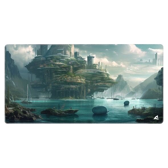 Sharkoon SKILLER SGP40 D6 Gaming Mouse Pad (Teal/Multicolor)