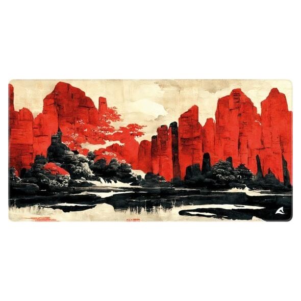 Sharkoon SKILLER SGP40 D11 Gaming Mouse Pad (Red/Multicolor)