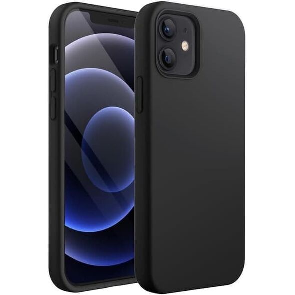 Θήκη Σιλικόνης Mocco Trust για Apple iPhone 12 Mini Μαύρο