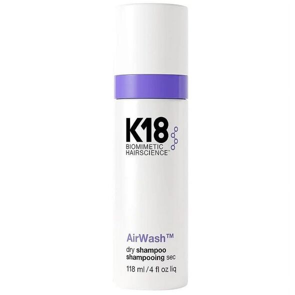 K18 Airwash Dry Shampoo Non-Aerosol Ισορροπεί το τριχωτό της κεφαλής & Ελέγχει την υπερβολική λιπαρότητα