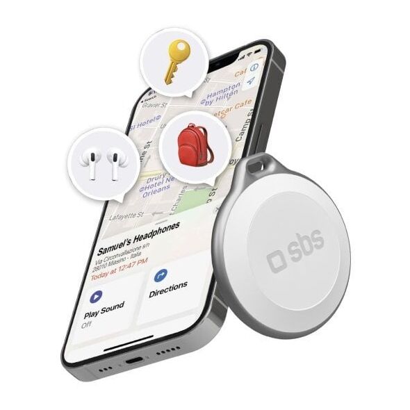 SBS Track My Circle συμβατό με Apple λευκό