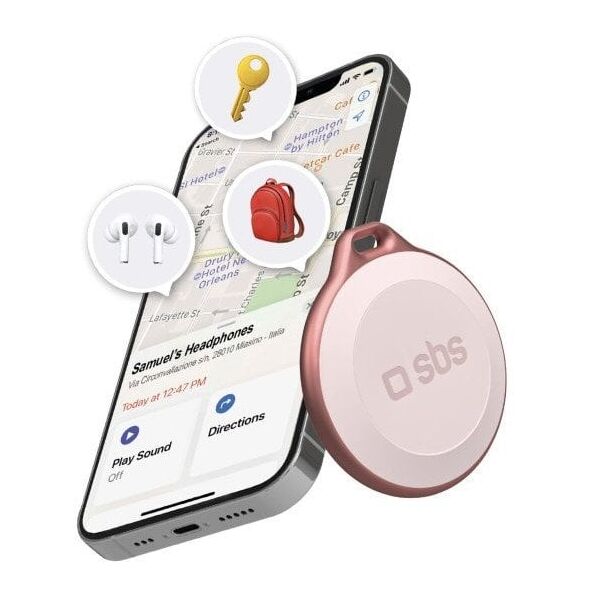 SBS Track My Circle συμβατό με Apple ροζ