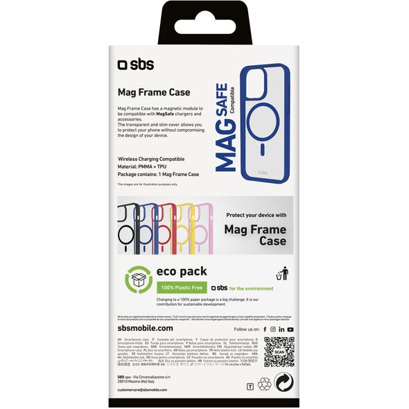 Θήκη MagFrame SBS Mobile iPhone 16 Pro μπλε