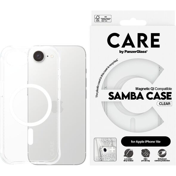 PanzerGlass CARE Samba Θήκη MagSafe iPhone 16e διάφανη