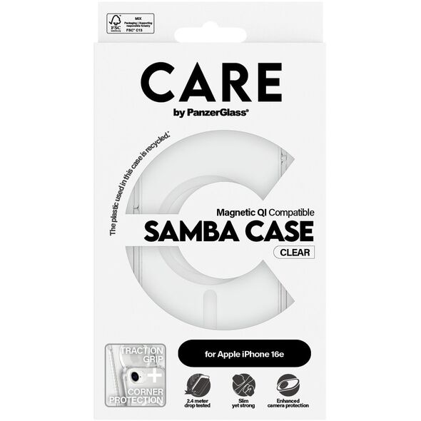 PanzerGlass CARE Samba Θήκη MagSafe iPhone 16e διάφανη