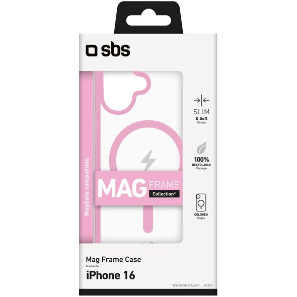 Θήκη SBS MagFrame iPhone 16 ροζ