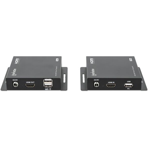 MANHATTAN 1080p60Hz HDMI KVM over IP Extender Set HDMI-Επέκταση σήματος έως 120m μέσω καλωδίου Cat6 ή δικτύου με δυνατότητα IP
