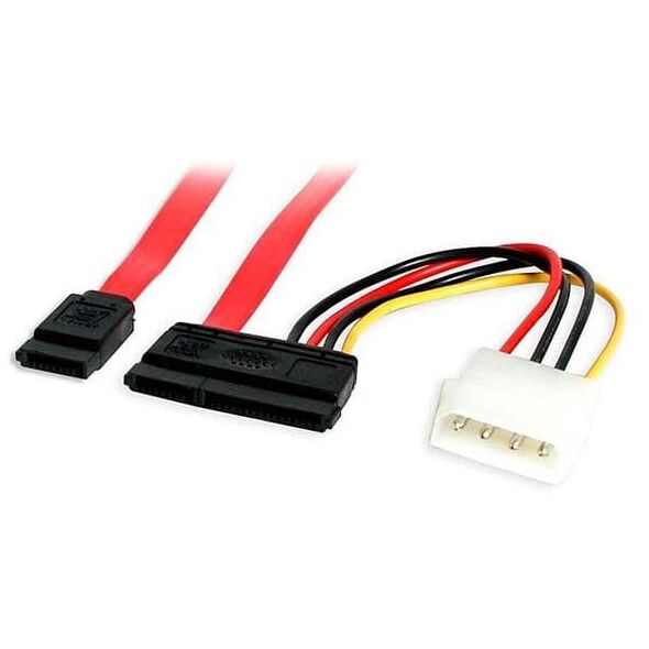 StarTech SATA18POW καλώδιο SATA 0,457 m SATA 7-pin + Molex (4-pin) Κόκκινο