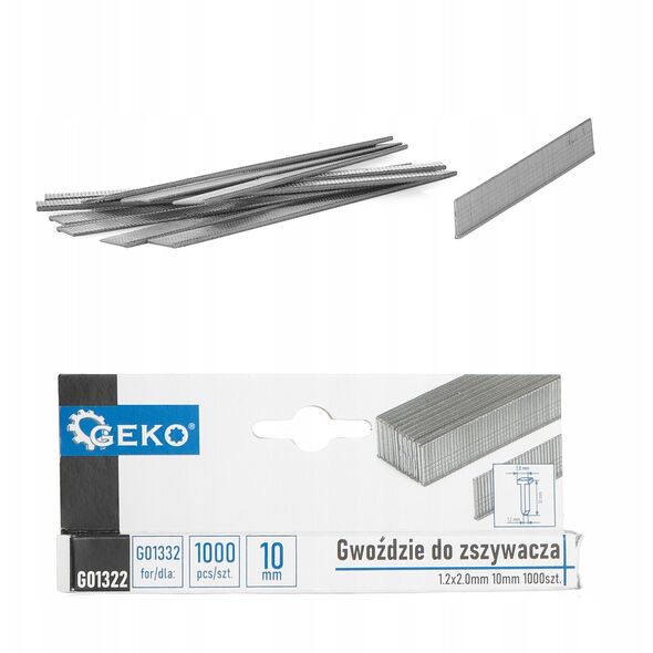 Καρφιά για συρραπτικό 1.2x2.0mm 10mm 1000τμχ. (200)