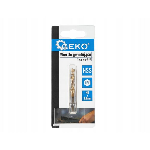 Τρυπάνι με σπείρωμα HSS M5 x 0,8mm HEX (50/250)