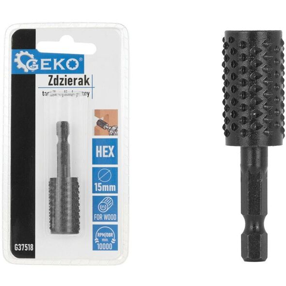 Ξύστρα – κυλινδρική λίμα για ξύλο 15mm HEX (50/250)