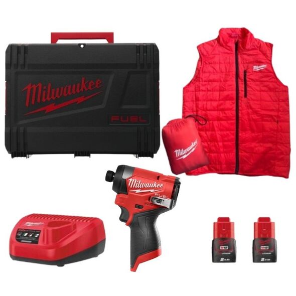 MILWAUKEE. IMPACT DRIVER. M12FID2MC-202X + SLEEVELESS