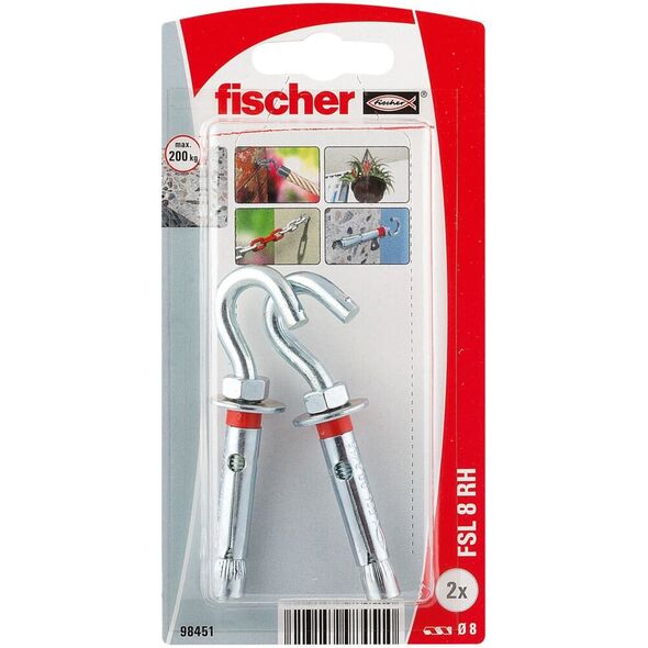 Άγκιστρο Fischer με γάντζο σχήματος C FSL 8 RH 2 τεμ.