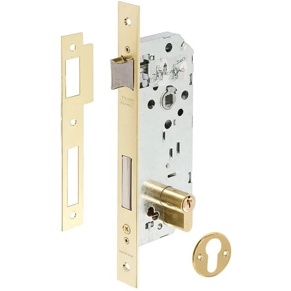 Κλειδαριά Mortise TESA 85-50 mm, χρώμα ορείχαλκος.