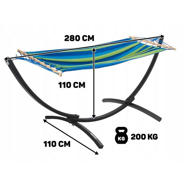 Αιώρα κήπου με σκελετό 200x100cm 200kg (1)
