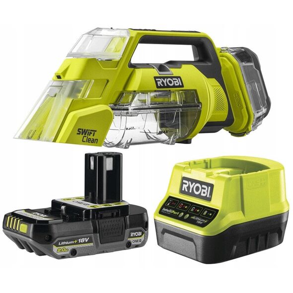 Ryobi RDC18-1C20G Ασύρματο Καθαριστικό Σημείων Χαλιού Κιτ