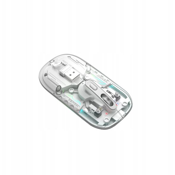 Mysz MARVO Prism 20W transparentna