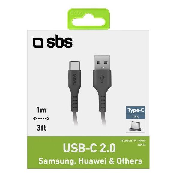 Καλώδιο SBS TECABLETYC1KPOS USB-A - USB-C 1m - μαύρο