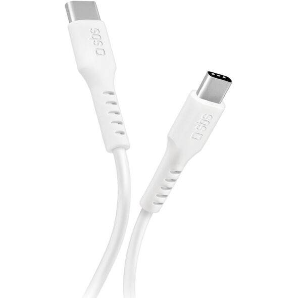 Καλώδιο SBS TECABLETCC10W USB-C - USB-C Power Delivery 25W 1 m - λευκό