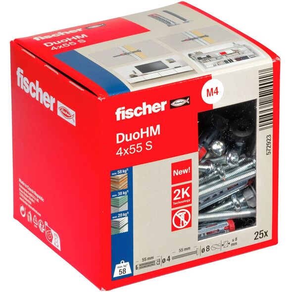 Fischer DuoHM 4x55 S TX 25 τεμ.