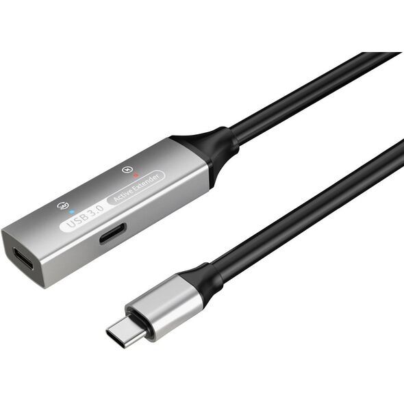PREMIUMCORD USB-C επαναλήπτης και καλώδιο προέκτασης Male-Female, 5Gbps Αλουμίνιο 5m