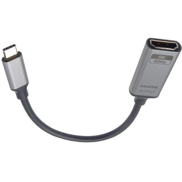 Προσαρμογέας PremiumCord USB-C σε HDMI ανάλυση εικόνας 8K@60Hz, 4K@144Hz, 20cm