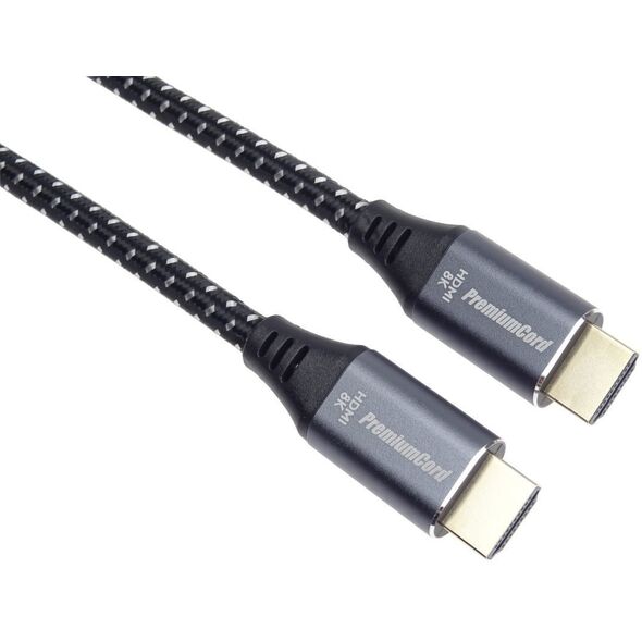Καλώδιο PremiumCord Ultra HDMI 2.1 High Speed + Ethernet καλώδιο 8K@60Hz, επιχρυσωμένοι σύνδεσμοι, 5m