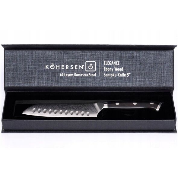Santoku μαχαίρι Santoku Kohersen Elegance Ebony Wood 12,7cm