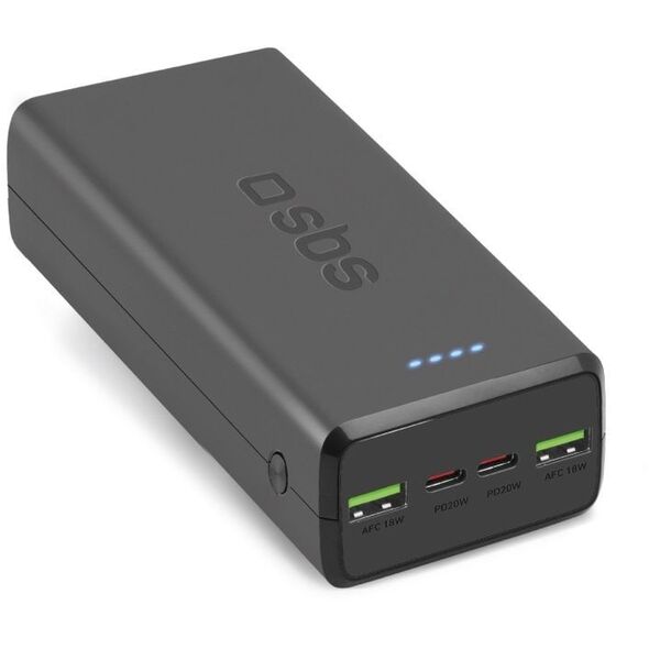 Τράπεζα ισχύος SBS TTBB30000PD20K Λιθίου-πολυμερούς (LiPo) 30000 mAh Μαύρο