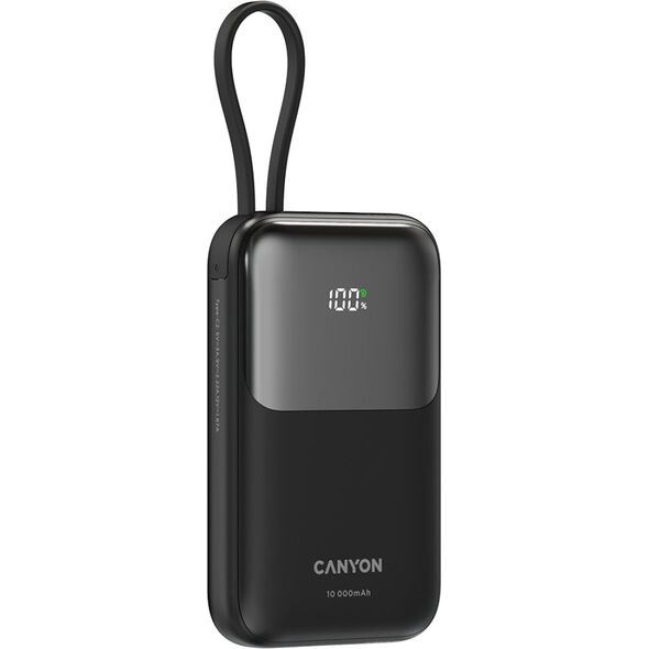 _7553010 CANYON power bank OnPower 101 built-in cable 10000 mAh PD22.5