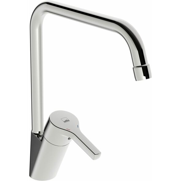 ORAS SAGA STYLE μπαταρία νεροχύτη, ψηλή, με μακρύ στόμιο 22 cm, χρώμα χρωμίου.