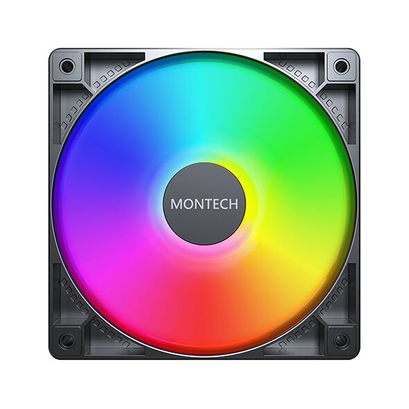 Montech GF120 PWM ARGB ανεμιστήρας, σετ 3 τεμαχίων - 120mm, μαύρο