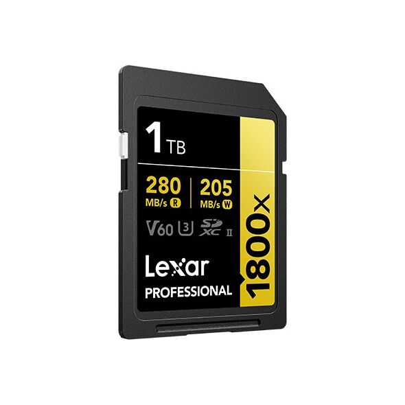 Lexar SDXC Pro 1800x U3 UHS-II R280/W210 (V60) 1TB