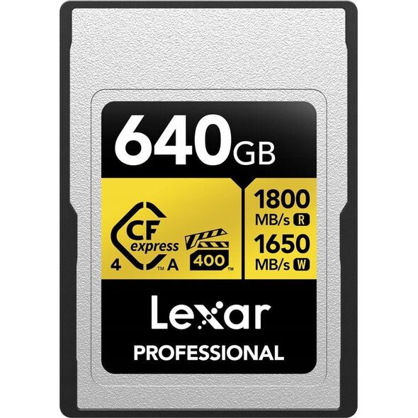 Lexar CFexpress 4.0 Pro Gold, VPG400, R1800/W1650 (Type A) 640GB