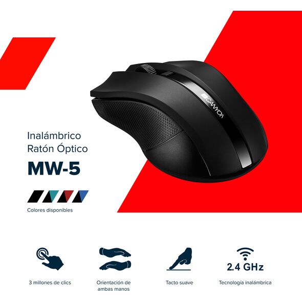 Ασύρματο Οπτικό Ποντίκι Canyon CNE-CMSW05R RF 1600 DPI