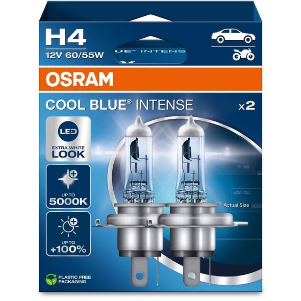 Osram Cool Blue Intense NEXT GEN - Λάμπες Αυτοκινήτου H4