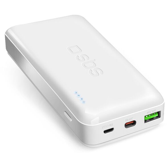 SBS TTBB20000PD20W φορητός φορτιστής 20000 mAh Λευκός
