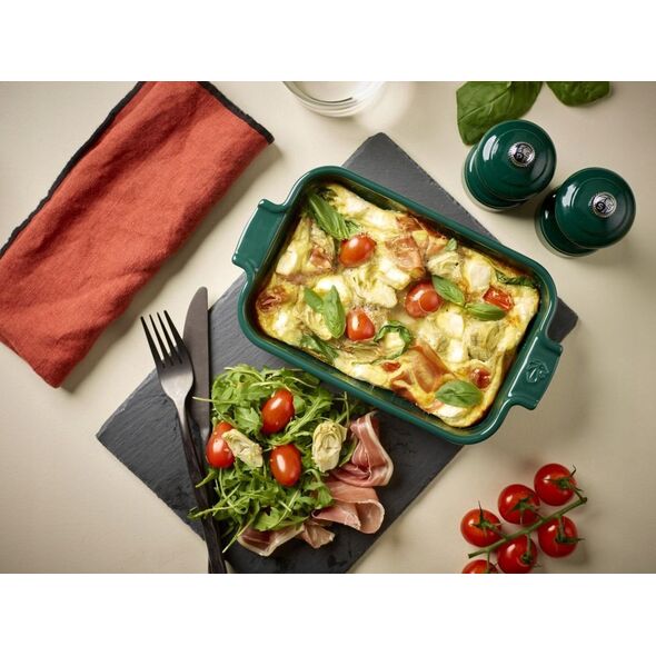 Πορσελάνινο ορθογώνιο σκεύος APPOLIA 22 cm Green