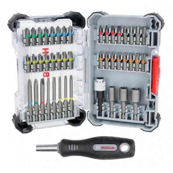 Σετ κατσαβιδιών Bosch Extra Hard, 44 + 1 τεμ