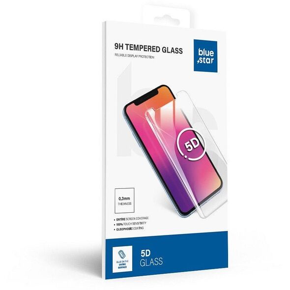 Tempered glass BlueStar 5D - for Samsung A16 4G / A16 5G / M16 5G (full glue/case friendly) - black
