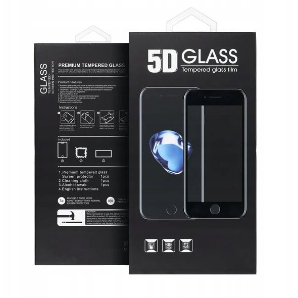 5D Full Glue Tempered Glass - για Samsung Galaxy A16 4G / A16 5G / M16 5G μαύρο