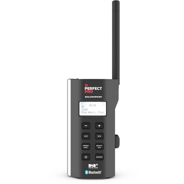 PerfectPro Soloworker, Προσωπικό, Ψηφιακό, DAB+, FM, 1.5 W, 1-δρόμος, 3.6 cm