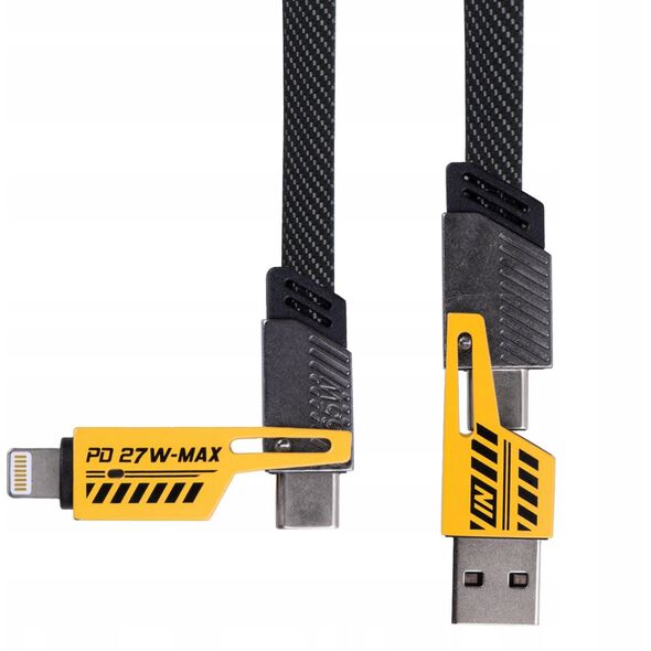 Καλώδιο USB A + USB τύπου C / USB τύπου C + Lightning 1μ AK-USB-57 65W