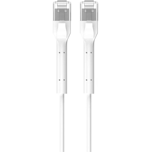 Extralink Κατηγορία 6 U/Ftp 2M 1Gbps Λευκό | Patchcord Lan | Χάλκινο Καλώδιο Δικτύου Στριμμένο Ζεύγος, Σπασμένη Άκρη