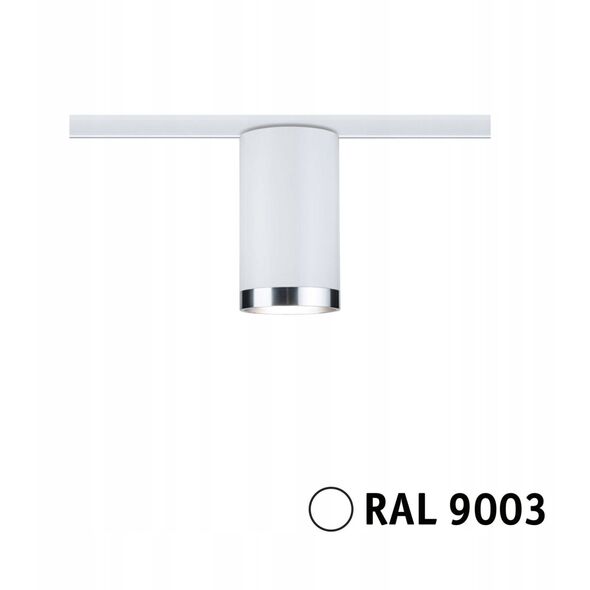 Προβολέας για ράγα URail TUBE DIM GU10 max.10W 230V λευκό RAL9003 / μέταλλο