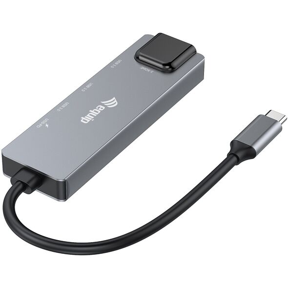 Equip 133496 σταθμός σύνδεσης Ενσύρματο USB 3.2 Gen 1 (3.1 Gen 1) Type-C Γκρι