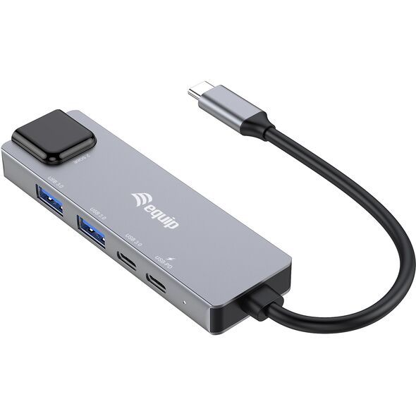 Equip 133496 σταθμός σύνδεσης Ενσύρματο USB 3.2 Gen 1 (3.1 Gen 1) Type-C Γκρι