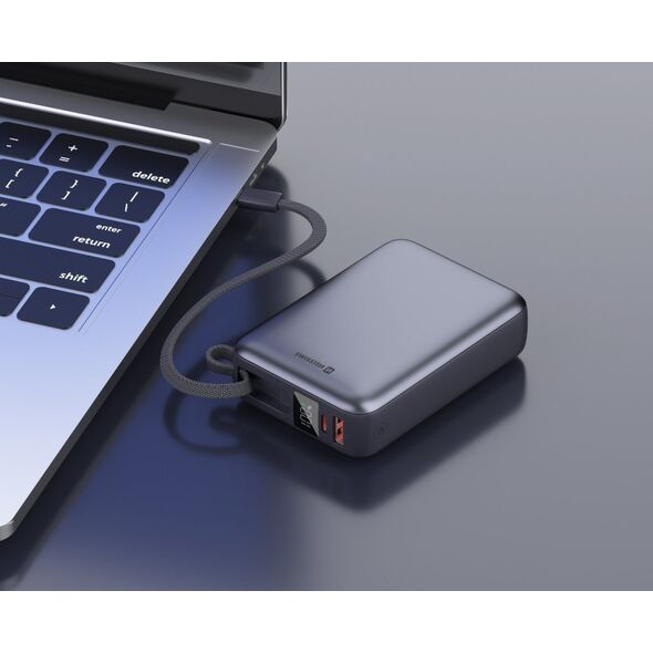 Swissten Power Bank 20000 mAh 45W με ενσωματωμένο καλώδιο USB-C