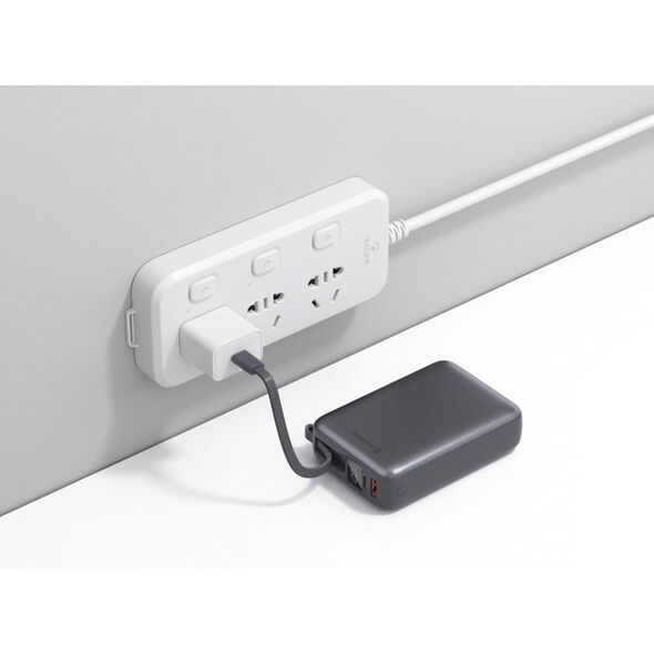 Swissten Power Bank 20000 mAh 45W με ενσωματωμένο καλώδιο USB-C